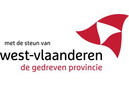 Logo Provincie West-Vlaanderen 'met steun van'