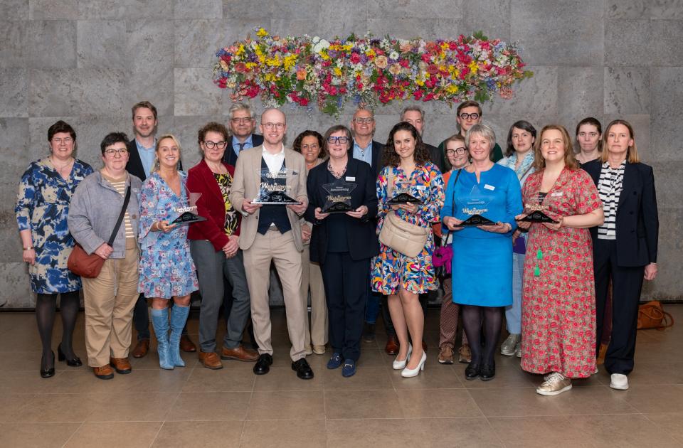 Groepsfoto laureaten Winkelsterren